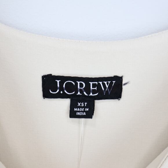 J.Crew Drop Waist Mixy Dress Natural Size XS Tall NWT - Picture 4 of 10